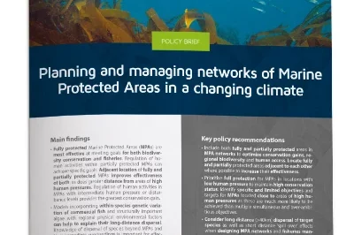 2_Planning and managing networks of Marine Protected Areas in a changing climate