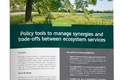 2_Policy tools to manage synergies and trade-offs between ecosystem services