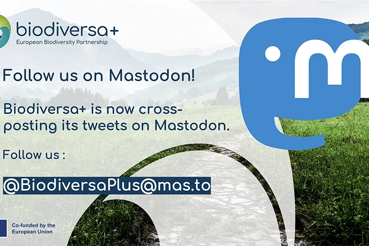 Mastodon announcement Biodiversa+ has a Mastodon account. Its handle is @BiodiversaPlus@mas.to