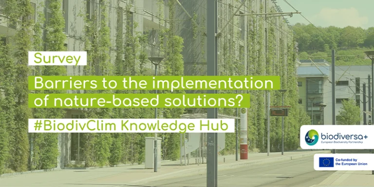 IMG_2024-05-27_BiodivClim-Knowledge-Hub-survey-NBS-barriers_800x400-1 Survey on the barriers to successful NbS implementation